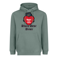 Sage resto, black bear diner Heavyweight Hoodie - ArtChic
