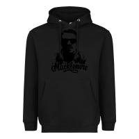 Black macklemore portrait Heavyweight Hoodie - ArtChic