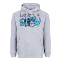 Heather Grey let it snow Heavyweight Hoodie - JahusDesignShop