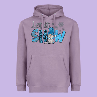 Let It Snow Heavyweight Hoodie Designed By Jahusdesignshop