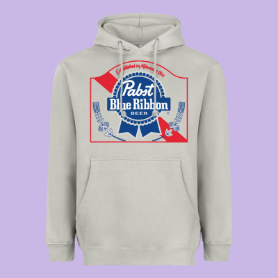 Pabst Blue Ribbon 1 Heavyweight Hoodie Designed By Artchic