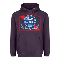 Plum pabst blue ribbon 1 Heavyweight Hoodie - ArtChic