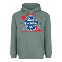Sage pabst blue ribbon 1 Heavyweight Hoodie - ArtChic