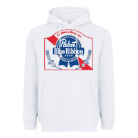 White pabst blue ribbon 1 Heavyweight Hoodie - ArtChic