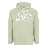 Matcha Yay Go Sports Vintage Funny Sports Heavyweight Hoodie - ArtChic