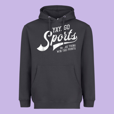 Yay Go Sports Vintage Funny Sports Heavyweight Hoodie Designed By Artchic