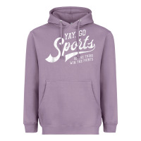 Lavender Yay Go Sports Vintage Funny Sports Heavyweight Hoodie - ArtChic