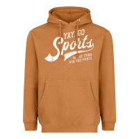 Meerkat Yay Go Sports Vintage Funny Sports Heavyweight Hoodie - ArtChic