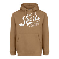 Toasted Coconut Yay Go Sports Vintage Funny Sports Heavyweight Hoodie - ArtChic