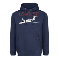 Navy learjet airplane flying pilot long sleeve t shirt Heavyweight Hoodie - ArtChic