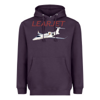 Plum learjet airplane flying pilot long sleeve t shirt Heavyweight Hoodie - ArtChic