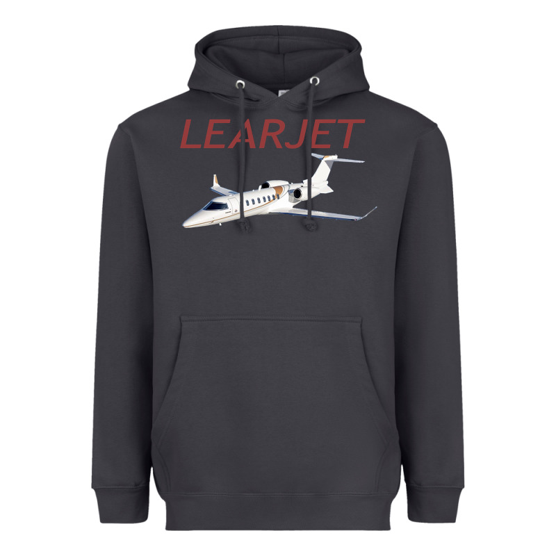 Learjet Airplane Flying Pilot Long Sleeve T Shirt Heavyweight Hoodie by ArtChic | Teevron