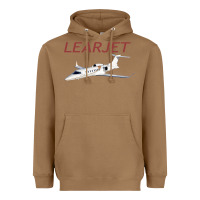 Toasted Coconut learjet airplane flying pilot long sleeve t shirt Heavyweight Hoodie - ArtChic