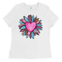 Valentine's Day Sunflower Olivia Ladies Tee | Teevron