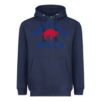 Navy vintage distressed bill Heavyweight Hoodie - ArtChic