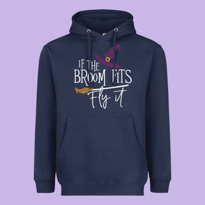 If The Broom Fit Fly It Heavyweight Hoodie Designed By Artchic