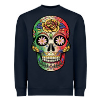 Navy mexican skull Heavyweight Sweatshirt - JahusDesignShop