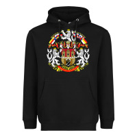Black praha prague czech republic coat of arms ex czechoslovakia t shirt Heavyweight Hoodie - ArtChic