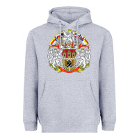 Heather Grey praha prague czech republic coat of arms ex czechoslovakia t shirt Heavyweight Hoodie - ArtChic