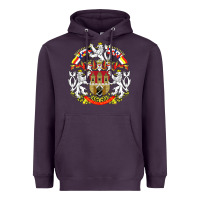 Plum praha prague czech republic coat of arms ex czechoslovakia t shirt Heavyweight Hoodie - ArtChic