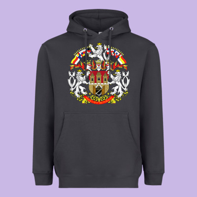 Praha Prague Czech Republic Coat Of Arms Ex Czechoslovakia T Shirt Heavyweight Hoodie Designed By Artchic
