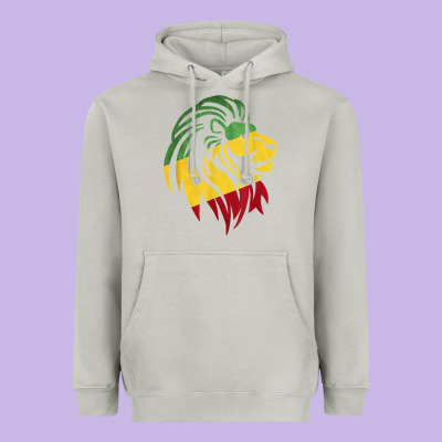 Lion Of Judah Reggae, Rasta, Ethiopia Jamaican Roots Heavyweight Hoodie Designed By Artchic