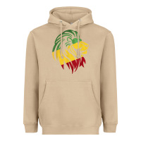 Mushroom Lion of Judah Reggae, Rasta, Ethiopia Jamaican Roots Heavyweight Hoodie - ArtChic