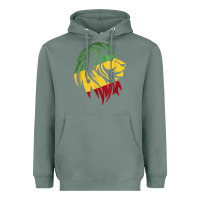 Sage Lion of Judah Reggae, Rasta, Ethiopia Jamaican Roots Heavyweight Hoodie - ArtChic