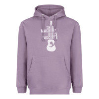 Lavender This Machine Kills Fascists Heavyweight Hoodie - ArtChic