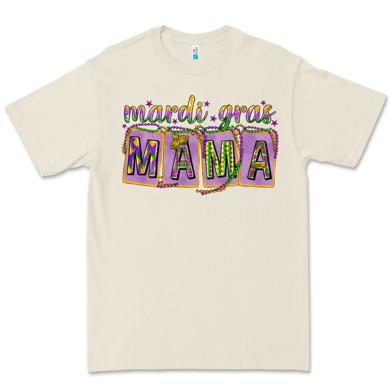 Mardi Gras Mama With Beads Premium Tee by HowdyJamesFarm | Teevron