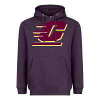 Plum The central michigan of chippewas Heavyweight Hoodie - ArtChic