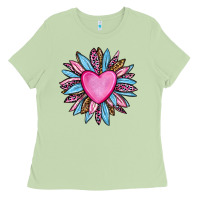 Valentine's Day Sunflower Olivia Ladies Tee | Teevron