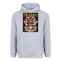 Heather Grey firehouse rock love Heavyweight Hoodie - ArtChic