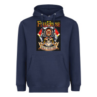 Navy firehouse rock love Heavyweight Hoodie - ArtChic