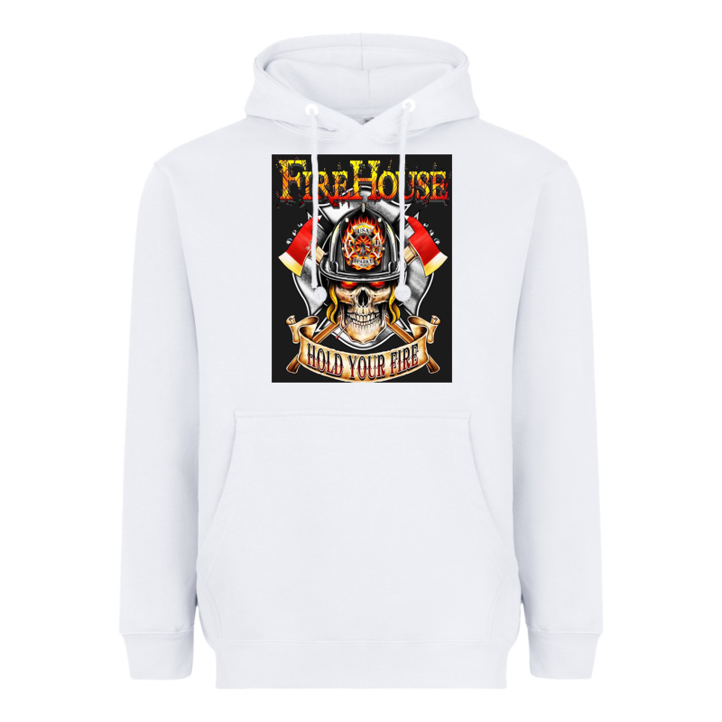 Firehouse Rock Love Heavyweight Hoodie by ArtChic | Teevron