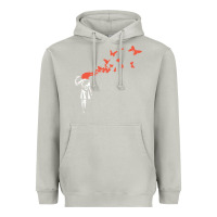 Moon Dust banksy headshot butterfly Heavyweight Hoodie - ArtChic