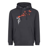 Smoke banksy headshot butterfly Heavyweight Hoodie - ArtChic