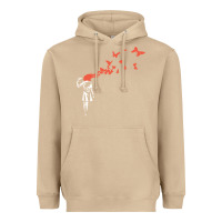 Mushroom banksy headshot butterfly Heavyweight Hoodie - ArtChic