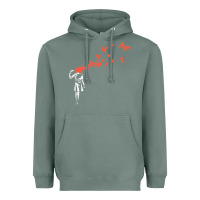 Sage banksy headshot butterfly Heavyweight Hoodie - ArtChic