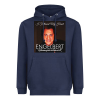 Navy engelbert humperdinck Heavyweight Hoodie - ArtChic
