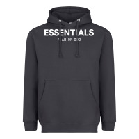Smoke fear of god essentials Heavyweight Hoodie - ArtChic