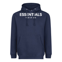 Navy fear of god essentials Heavyweight Hoodie - ArtChic