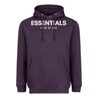 Plum fear of god essentials Heavyweight Hoodie - ArtChic