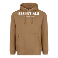 Toasted Coconut fear of god essentials Heavyweight Hoodie - ArtChic