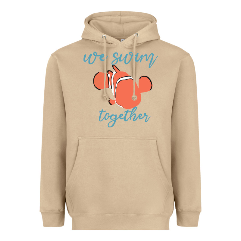 Just Keep Swimming 25 Heavyweight Hoodie by ArtChic | Teevron