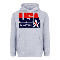 Heather Grey usa basketball Heavyweight Hoodie - ArtChic