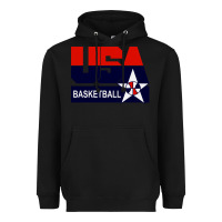Black usa basketball Heavyweight Hoodie - ArtChic