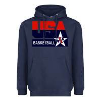 Navy usa basketball Heavyweight Hoodie - ArtChic