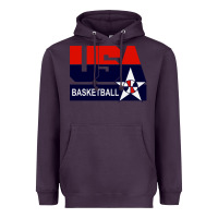 Plum usa basketball Heavyweight Hoodie - ArtChic