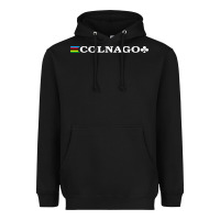 Black Colnago Bicycling Bike Heavyweight Hoodie - ArtChic